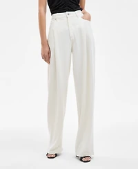 Boss Orange Women's High-Rise Slouchy Wide-Leg Jeans