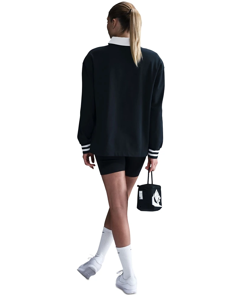 Nike Sportswear Women's Essential Oversized Long-Sleeve Polo