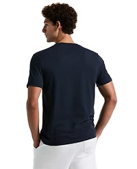 Original Penguin Men's Slim Fit Short Sleeve Crewneck Colorblocked Logo Graphic T-Shirt