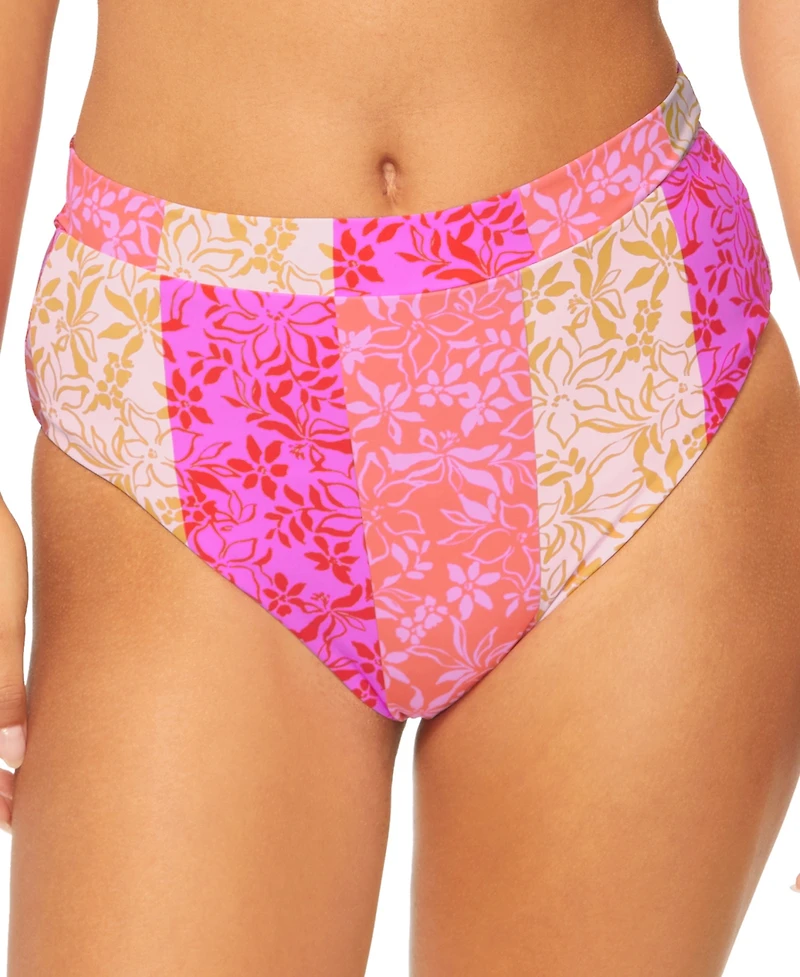 Raisins Juniors' Tropics High-Rise Bikini Bottoms