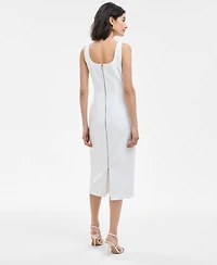 Hugo Women's Sleeveless Cutout Midi Bodycon Dress