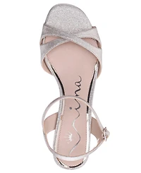 Nina Women's Flora Almond Toe Wedge Sandals