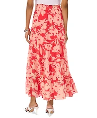 Vince Camuto Women's Floral-Print Tiered Maxi Skirt