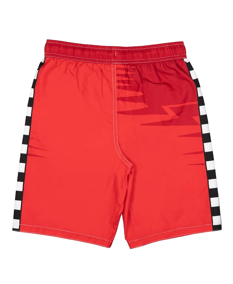 Cars Boys Pixar Lightning McQueen Swim Trunks Bathing Suit