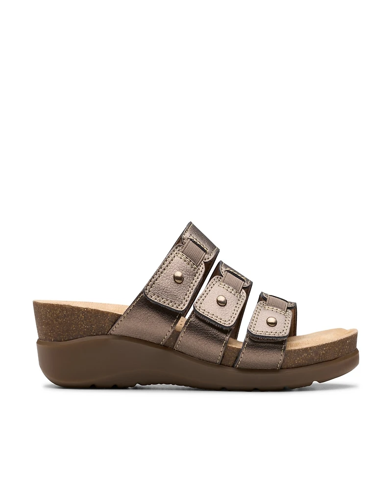 Clarks Collection Women's Calenne Lily Wedge Sandals