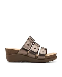 Clarks Collection Women's Calenne Lily Wedge Sandals