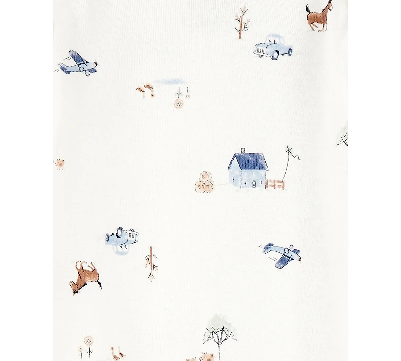 Carter's Baby Boys Cotton Sleeper Gowns, 2 Pack