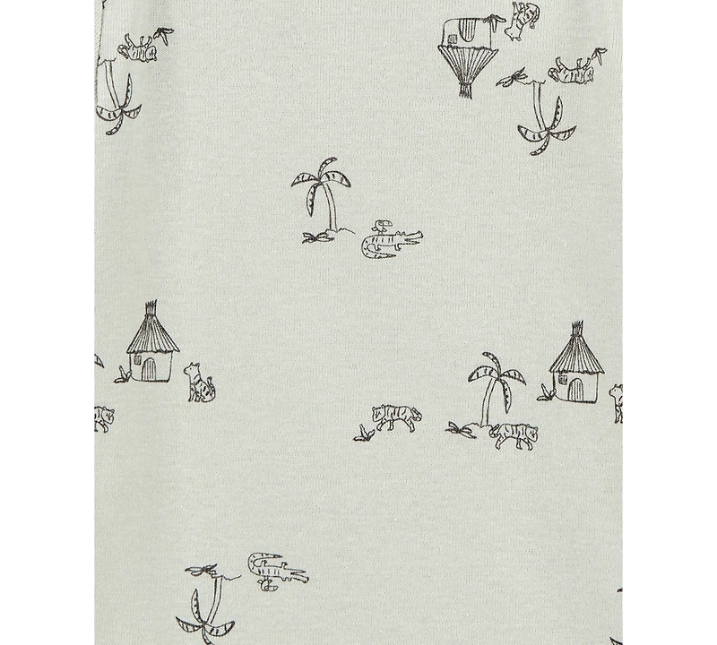 Carter's Baby Boy or Girl Safari Short-Sleeve Bodysuits, 5 Pack