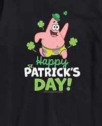 Airwaves Men's SpongeBob SquarePants Happy Patrick's Day Short Sleeve T-Shirt
