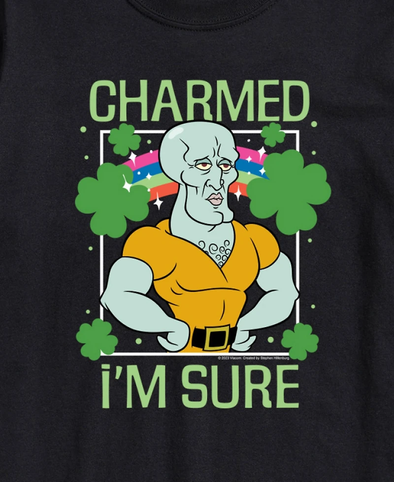 Airwaves Men's SpongeBob SquarePants Charmed I'm Sure Short Sleeve T-Shirt