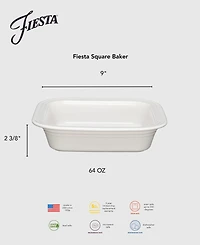 Fiesta Linen Square Baker 9" x 9"