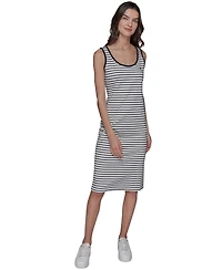 Karl Lagerfeld Paris Women's Striped Midi Dress