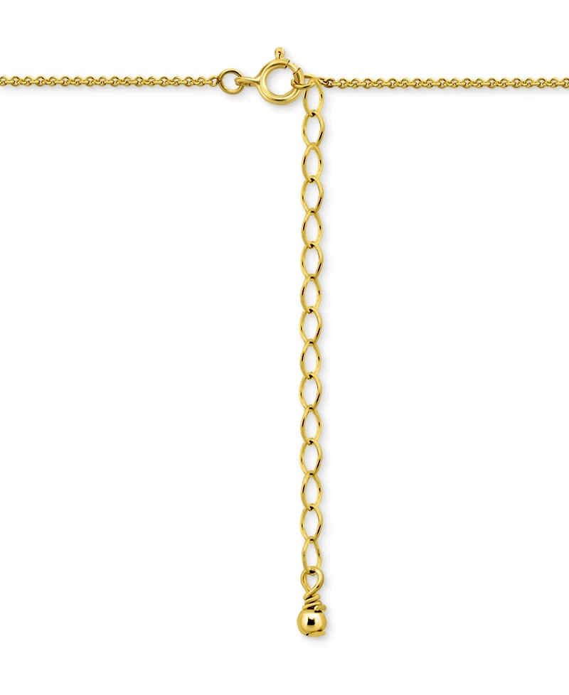 Giani Bernini Cubic Zirconia Cross Pendant Necklace, 16" + 2" extender, Exclusively at Macy's
