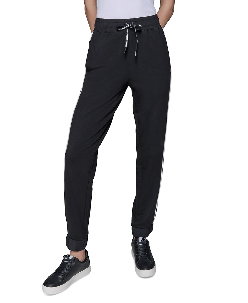 Karl Lagerfeld Paris Women's Colorblocked Jogger Pants