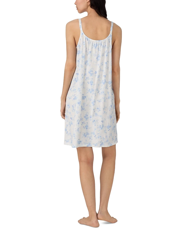 Lauren Ralph Women's Double-Strap V-Neck Short Nightgown