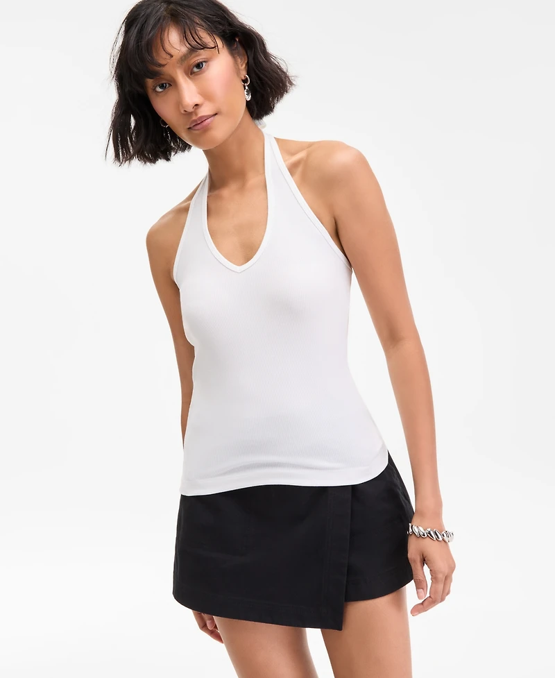 On 34th Women's V-Neck Halter Top, Exclusively at Macy's