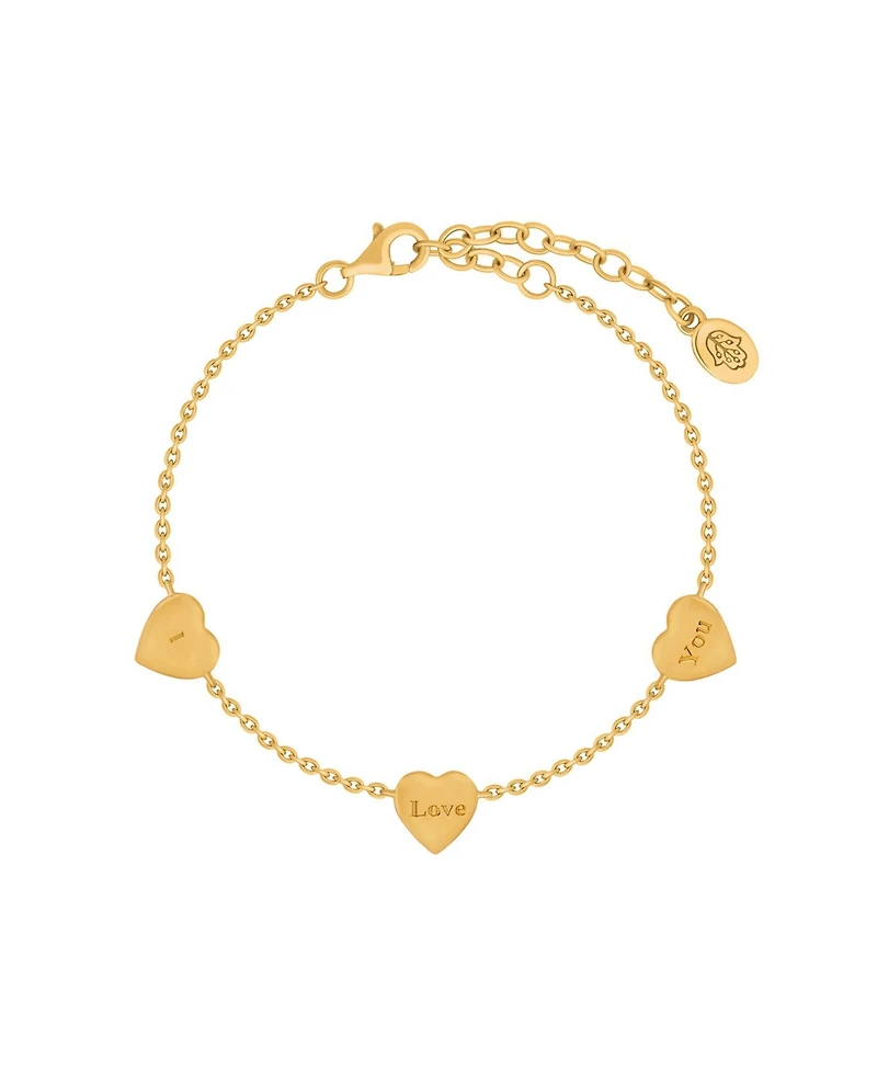 Heartfelt Gratitude Mother of Pearl Heart Gold Bracelet