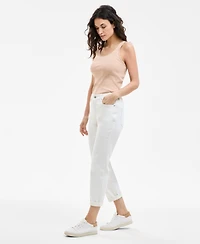 Style & Co Women's High Stretch Mid-Rise Girlfriend Jeans, Exclusively at Macy's