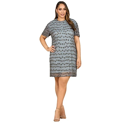 Lara Women's Beaded T-Shirt Dress