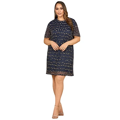 Lara Women's Beaded T-Shirt Dress