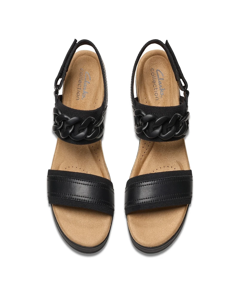 Clarks Collection Women's Wrenly Eve Wedge Sandals