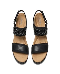 Clarks Collection Women's Wrenly Eve Wedge Sandals
