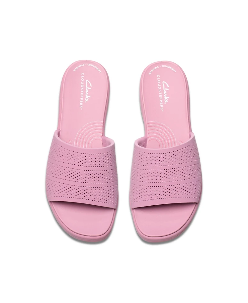 Clarks Women's Cloudsteppers Drift Twist Slip-On Sandals