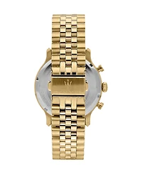 Maserati Men's Chronograph Gold Metal Band Watch, 42mm