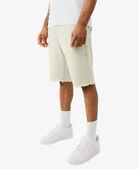 True Religion Men's Ricky Fray Flap Straight Shorts