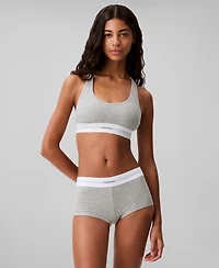 Calvin Klein Women's Ribbed Boyshort Underwear QF8024