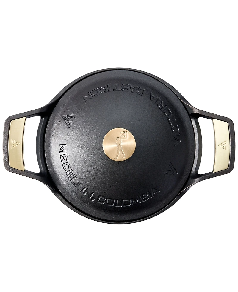Victoria Signature Series 6 Qt Cast Iron Dutch Oven with Lid