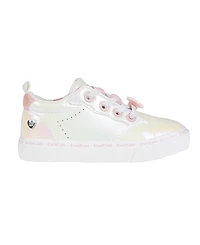 Bebe Toddler Girls Printed Flower Lining with Charms Sneakers