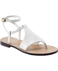 Marc Fisher Ltd Women's Lille Ankle Strap Flat Thong Sandals