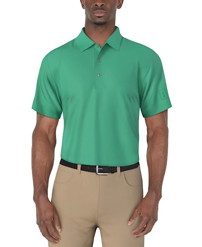 Pga Tour Men's Airflux Regular-Fit Mesh Performance Golf Polo Shirt