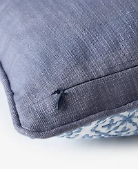 Charter Club Embroidered Tiles Decorative Pillow, 20" x 20", Exclusively at Macy's