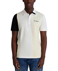 Karl Lagerfeld Paris Men's Regular-Fit Colorblocked Polo Shirt