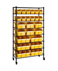Seville Classics 8-Tier 24 Bin Rack System