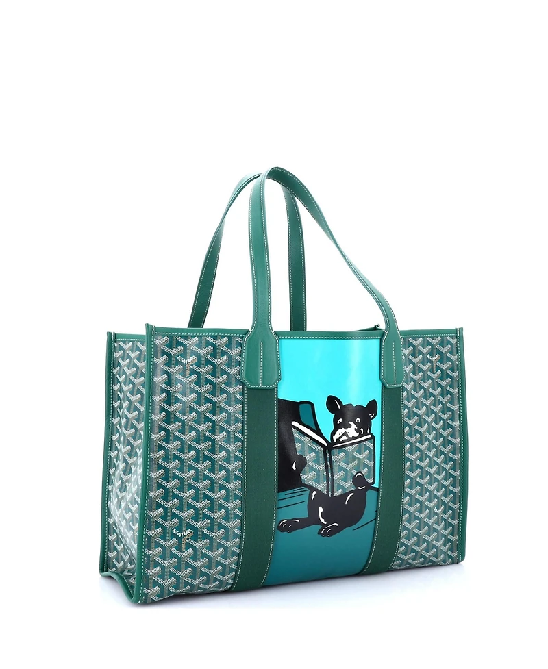 Pre-Owned Goyard Mm Villette Tote Printed Coated Canvas