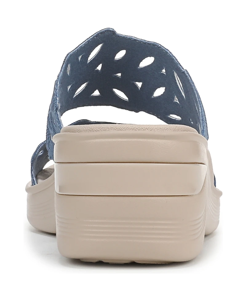 LifeStride Women's Delight Washable Slide Wedge Sandals