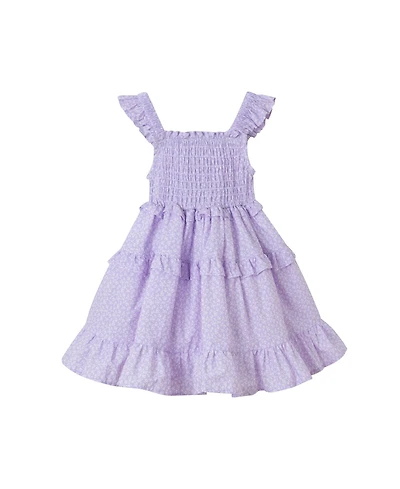 Andy & Evan Little Girls Toddler/Child Ditsy Floral Print Ruffle Tiered Dress