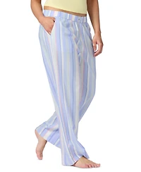 Gap Women's Striped Poplin Pajama Pants, Exclusively at Macy's