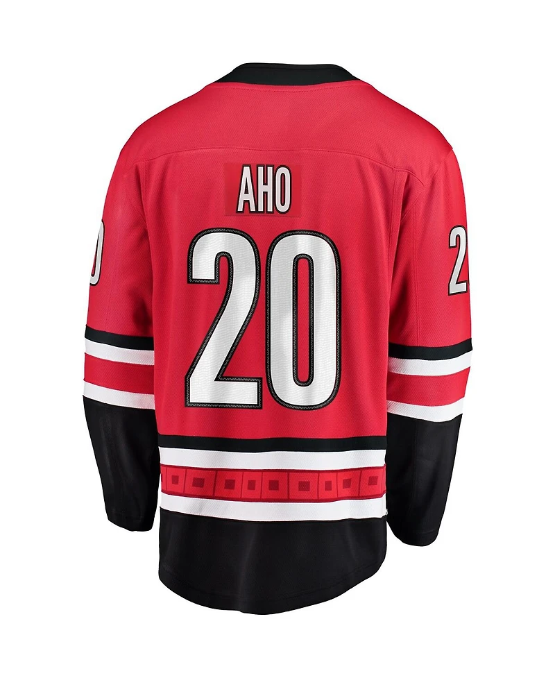 Men's Fanatics Sebastian Aho Red Carolina Hurricanes Alternate Breakaway Player Jersey