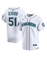 Nike Men's Ichiro Suzuki White Seattle Mariners 2025 National Baseball Hall of Fame Home Limited Player Jersey