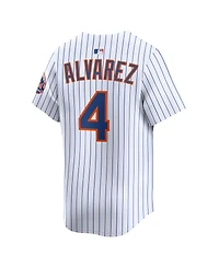 Nike Men's Francisco Alvarez White New York Mets Home Limited Player Jersey