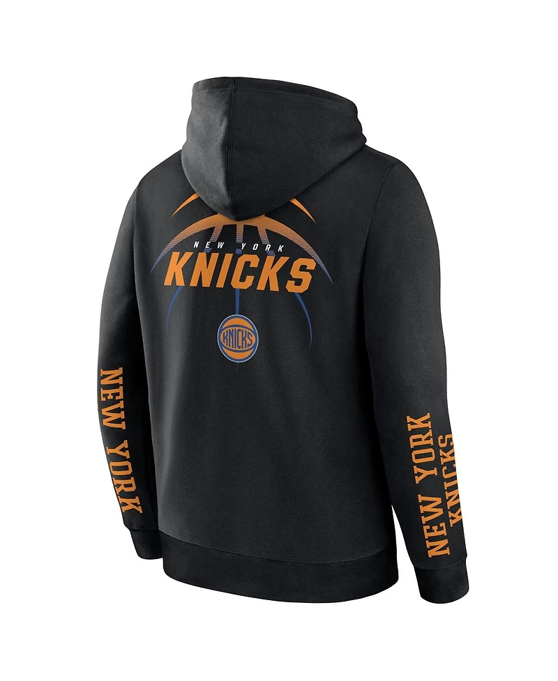 Fanatics Men's Black New York Knicks Legacy Guard Pullover Hoodie