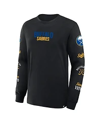 Fanatics Men's Black Buffalo Sabres Boxed Legacy Long Sleeve T-Shirt