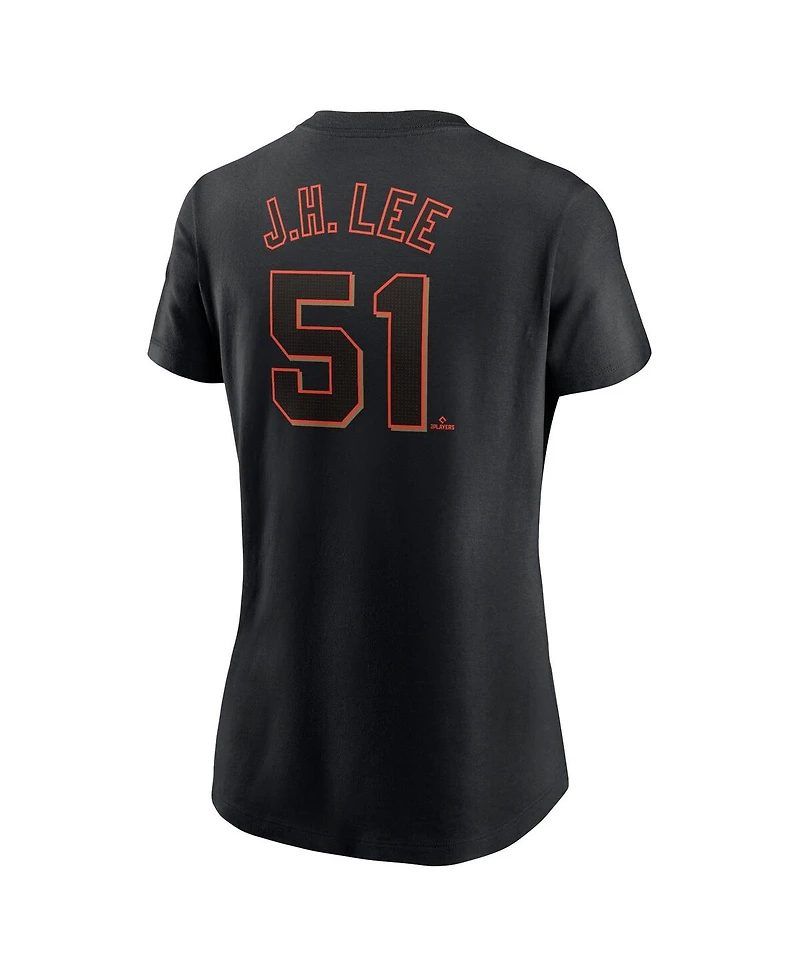 Nike Women's Jung Hoo Lee Black San Francisco Giants Fuse Name Number T-Shirt
