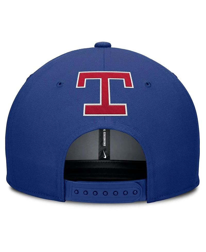 Nike Men's Gray/Royal Texas Rangers Pro Performance Snapback Hat