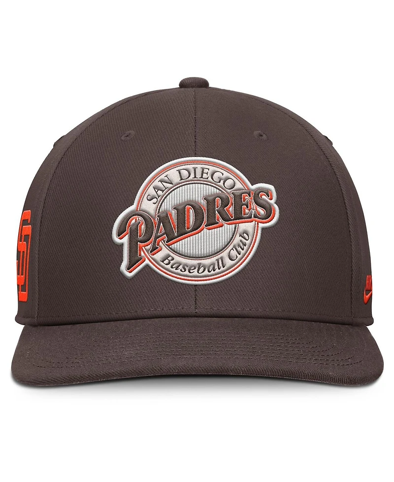 Nike Men's Brown San Diego Padres Pro Performance Snapback Hat