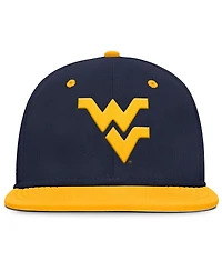Nike Men's Navy West Virginia Mountaineers On-Field Dugout True Performance Fitted Hat